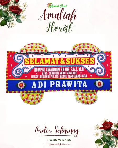 Papan Bunga Ucapan Selamat Munduk